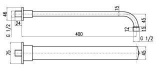 Кронштейн для душа Rav Slezak MD0701 хром